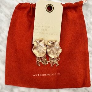 Anthropology 14K gold plated earrings (NEW)